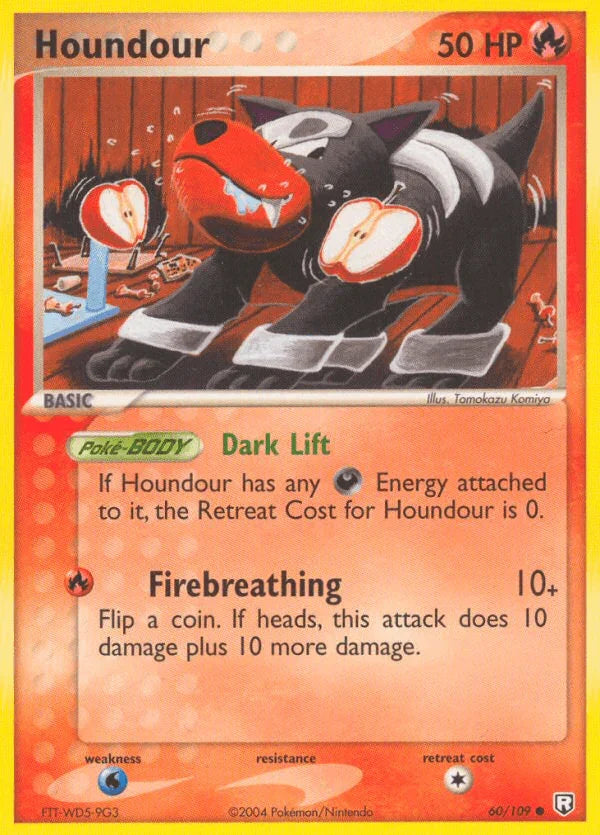 60, Common, EX: Team Rocket Returns, Fire, Normal, Water[×2] Houndour (60/109) [EX: Team Rocket Returns] - Trading Card World