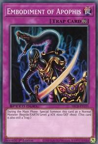 1st Edition, Common, Continuous Trap, Speed Duel: Battle City Box, Trap Embodiment of Apophis [SBCB-EN195] Common - Trading Card World