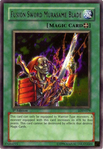 1st Edition, Equip Spell, Legacy of Darkness, Rare, Spell, Unlimited Fusion Sword Murasame Blade [LOD-079] Rare - Trading Card World