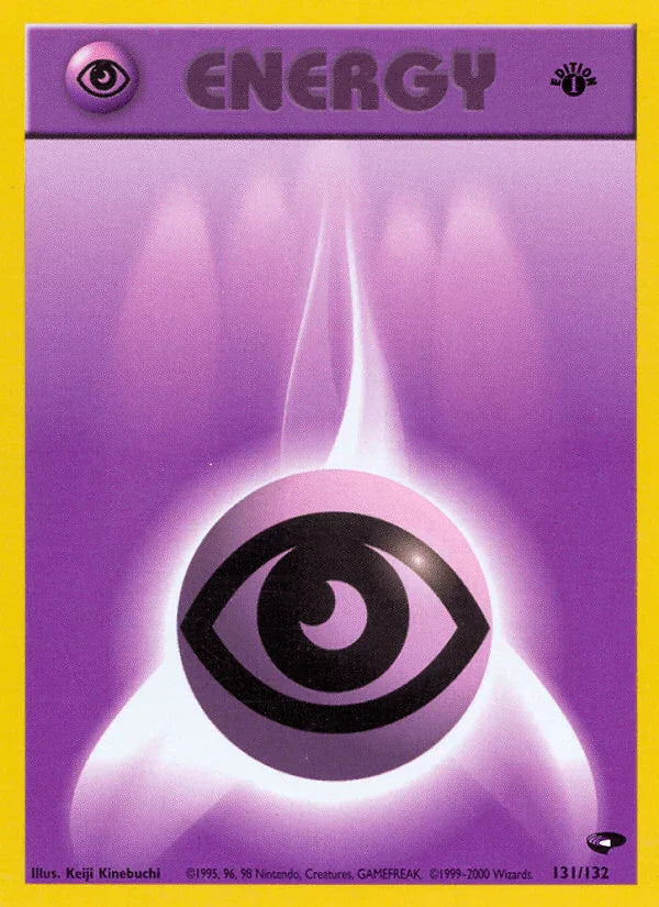 131, 1st Edition Normal, Common, Gym Challenge 1st Edition, Psychic Psychic Energy (131/132) [Gym Challenge 1st Edition] - Trading Card World