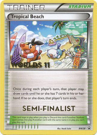 Black & White: Black Star Promos, BW28, noPrice, Normal, Promo, Stadium Tropical Beach (BW28) (Semi Finalist) [Black & White: Black Star Promos] - Trading Card World