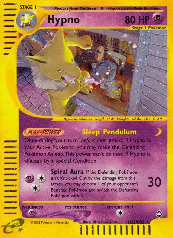 Aquapolis, H12, Holofoil, Psychic, Psychic[×2], Rare, Reverse Holofoil Hypno (H12/H32) [Aquapolis] - Trading Card World