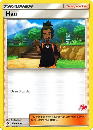 120, Battle Academy 2020, Normal, Promo, Supporter Hau (120/149) (Charizard Stamp #57) [Battle Academy 2020] - Trading Card World