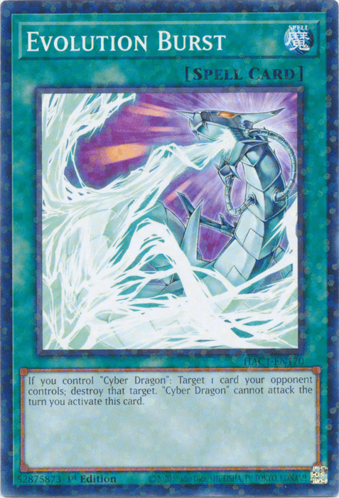 1st Edition, Common, Hidden Arsenal: Chapter 1, Normal Spell, Spell Evolution Burst (Duel Terminal) [HAC1-EN170] Common - Trading Card World
