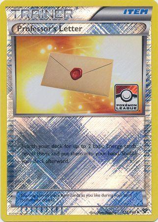 123, Item, Promo, Reverse Holofoil, XY: Base Set Professor's Letter (123/146) (League Promo) [XY: Base Set] - Trading Card World