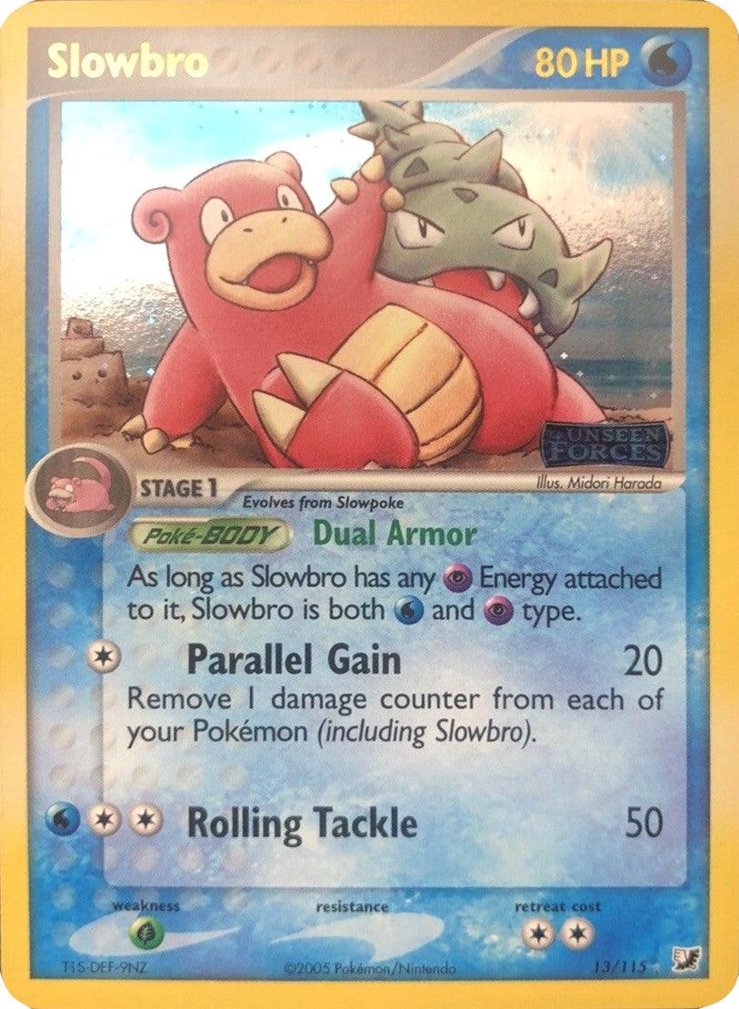 13, EX: Unseen Forces, Grass, Holo Rare, Reverse Holofoil, Water Slowbro (13/115) (Stamped) [EX: Unseen Forces] - Trading Card World