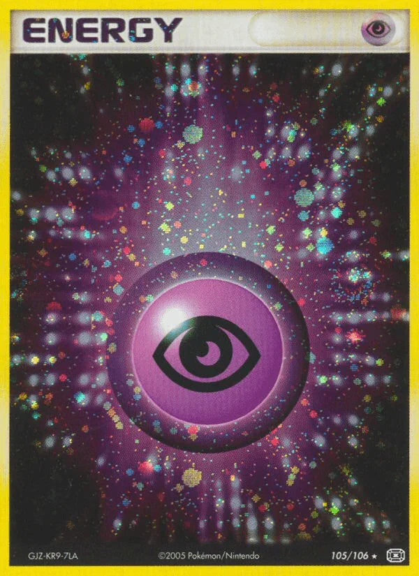 105, Basic Energy, EX: Emerald, Holo Rare, Holofoil Psychic Energy (105/106) [EX: Emerald] - Trading Card World