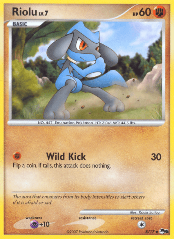 Fighting, Holofoil, Normal, POP Series 6, Psychic[+10], Uncommon Riolu (8/17) [POP Series 6] - Trading Card World