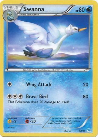 18, Fighting[-20], Lightning[×2], Normal, Promo, Water, XY: Trainer Kit 3 - Suicune Swanna (18/30) [XY: Trainer Kit 3 - Suicune] - Trading Card World
