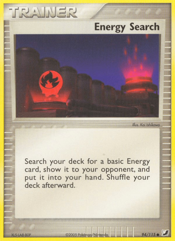 94, Common, EX: Unseen Forces, Item, Normal Energy Search (94/115) [EX: Unseen Forces] - Trading Card World
