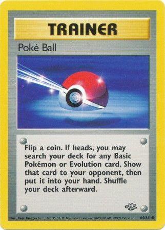 64, Common, Jungle Unlimited, Normal, Trainer Poke Ball (64/64) [Jungle Unlimited] - Trading Card World