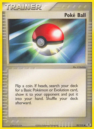 95, EX: FireRed & LeafGreen, Item, Normal, Reverse Holofoil, Uncommon Poke Ball (95/112) [EX: FireRed & LeafGreen] - Trading Card World