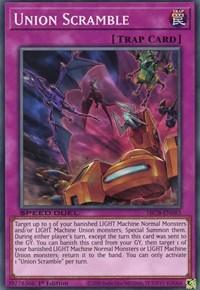 1st Edition, Common, Normal Trap, Speed Duel: Battle City Box, Trap Union Scramble [SBCB-EN082] Common - Trading Card World