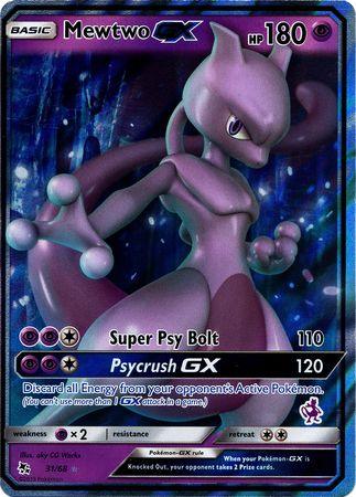 31, Battle Academy 2020, Holofoil, Promo, Psychic, Psychic[×2] Mewtwo GX (31/68) (Mewtwo Deck) [Battle Academy 2020] - Trading Card World