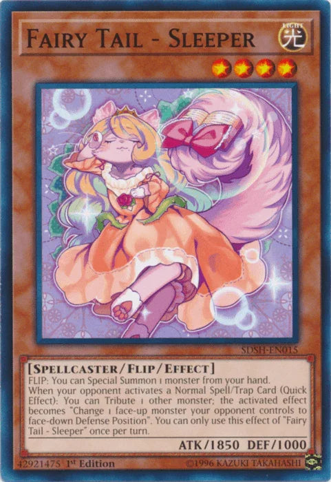 1st Edition, Common, Flip/Effect Monster, Light, Spellcaster, Structure Deck: Shaddoll Showdown, Unlimited Fairy Tail - Sleeper [SDSH-EN015] Common - Trading Card World