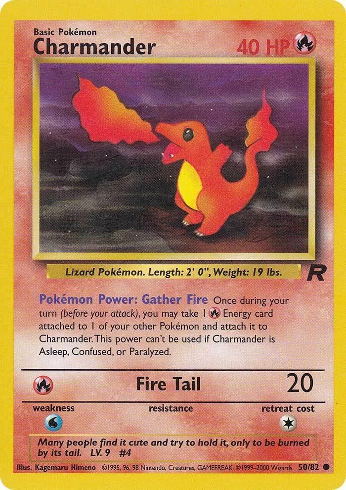 50, Common, Fire, Normal, Team Rocket Unlimited, Water[×2] Charmander (50/82) [Team Rocket Unlimited] - Trading Card World