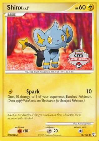 98, Fighting[+10], Holofoil, Lightning, Metal[-20], Nintendo: Black Star Promos, Normal, Promo Shinx (98/130) (City Championships Promo) [Nintendo: Black Star Promos] - Trading Card World