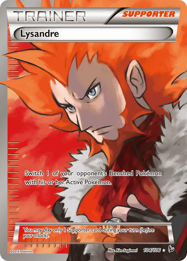 Holofoil, Supporter, Ultra Rare, XY: Flashfire Lysandre (104/106) [XY: Flashfire] - Trading Card World