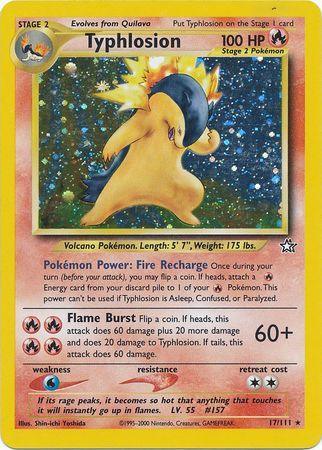 17, Fire, Holo Rare, Holofoil, Neo Genesis Unlimited, Water[×2] Typhlosion (17/111) [Neo Genesis Unlimited] - Trading Card World