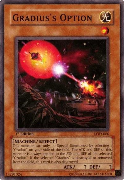 1st Edition, Common, Effect Monster, Legacy of Darkness, Light, Machine, Unlimited Gradius's Option [LOD-060] Common - Trading Card World