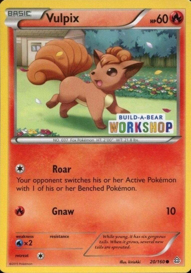 20, Fire, Normal, Promo, Water[×2], XY: Primal Clash Vulpix (20/160) (Build A Bear Workshop Exclusive) [XY: Primal Clash] - Trading Card World