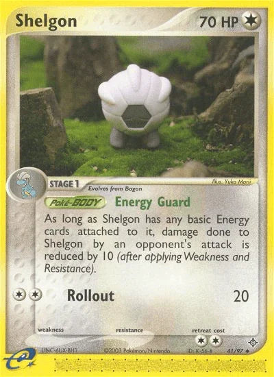 41, Colorless, EX: Dragon, Normal, Reverse Holofoil, Uncommon Shelgon (41/97) [EX: Dragon] - Trading Card World