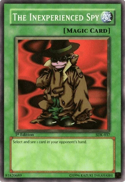 1st Edition, Common, Normal Spell, Spell, Starter Deck: Kaiba, Unlimited The Inexperienced Spy [SDK-037] Common - Trading Card World