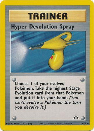 73, Neo Discovery Unlimited, Normal, Trainer, Uncommon Hyper Devolution Spray (73/75) [Neo Discovery Unlimited] - Trading Card World