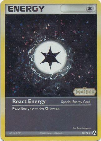 82, EX: Legend Maker, Reverse Holofoil, Uncommon React Energy (82/92) (Stamped) [EX: Legend Maker] - Trading Card World