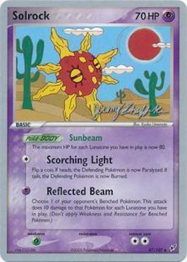 47, Common, Grass, Normal, Psychic, World Championships 2007 Solrock (47/107) (Rambolt - Jeremy Scharff-Kim) [World Championships 2007] - Trading Card World