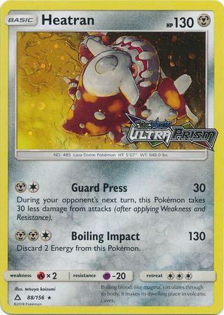 88, Alternate Art Promos, Fire[×2], Holofoil, Metal, Promo, Psychic[-20] Heatran (88/156) [Alternate Art Promos] - Trading Card World