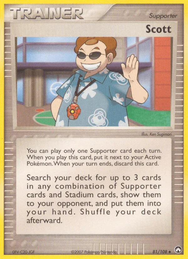 81, EX: Power Keepers, Normal, Supporter, Uncommon Scott (81/108) [EX: Power Keepers] - Trading Card World