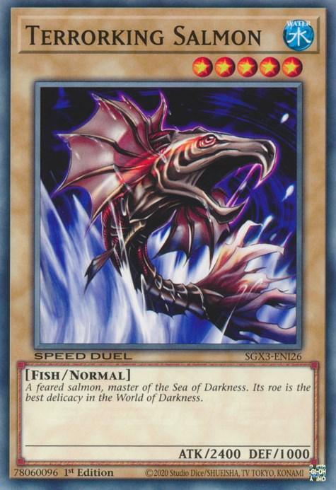 1st Edition, Common, Fish, Normal Monster, Speed Duel GX: Duelists of Shadows, Water Terrorking Salmon [SGX3-ENI26] Common - Trading Card World