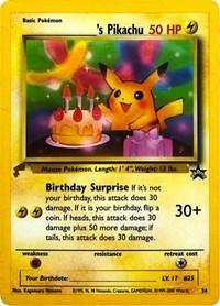 24, Fighting, Lightning, Normal, Pikachu World Collection Promos, Promo Pikachu (24) (Birthday) [Pikachu World Collection Promos] - Trading Card World