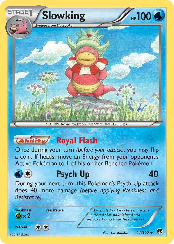21, Grass[×2], Normal, Rare, Water, XY: BREAKpoint Slowking (21/122) (Theme Deck Exclusive) [XY: BREAKpoint] - Trading Card World