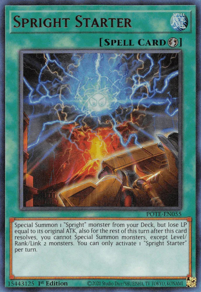 1st Edition, Power of the Elements, Quick-Play Spell, Spell, Ultra Rare, Unlimited Spright Starter [POTE-EN055] Ultra Rare - Trading Card World