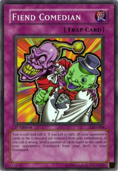 1st Edition, Common, Legacy of Darkness, Normal Trap, Trap, Unlimited Fiend Comedian [LOD-098] Common - Trading Card World