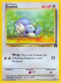 53, Colorless, Common, Normal, Psychic[-30], Team Rocket Unlimited Dratini (53/82) [Team Rocket Unlimited] - Trading Card World