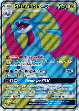 Dragon, Fairy[x2], Holofoil, Promo, SM139, Sun & Moon: Black Star Promos Salamence GX (SM139) (Jumbo Card) [Sun & Moon: Black Star Promos] - Trading Card World
