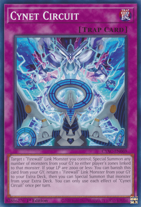 1st Edition, Common, Cyberstorm Access, Normal Trap, Trap Cynet Circuit [CYAC-EN069] Common - Trading Card World