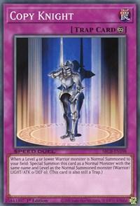 1st Edition, Common, Continuous Trap, Speed Duel: Battle City Box, Trap Copy Knight [SBCB-EN198] Common - Trading Card World