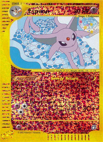 Box Topper, Promo, Psychic, Psychic[×2], Reverse Holofoil Espeon (6/12) [Box Topper] - Trading Card World