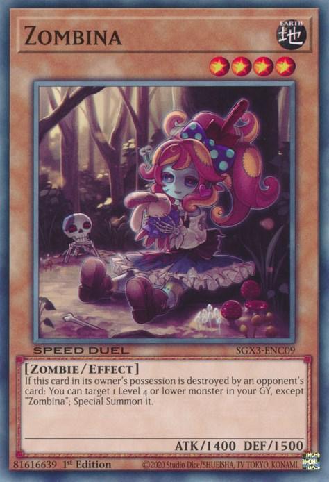 1st Edition, Common, Earth, Effect Monster, Speed Duel GX: Duelists of Shadows, Zombie Zombina [SGX3-ENC09] Common - Trading Card World