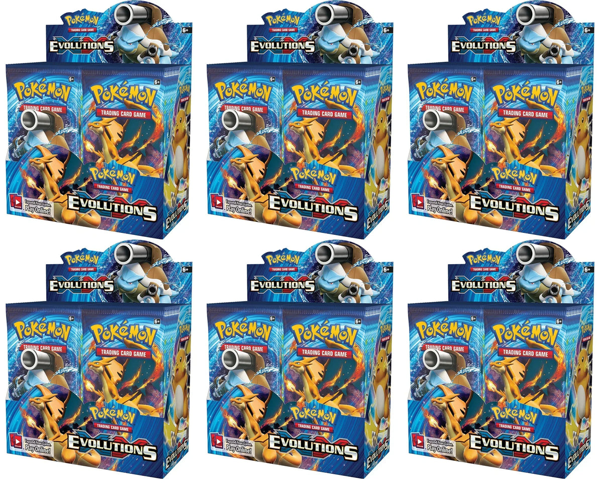 Pokemon XY Evolutions Booster 6-Box Case Pokemon XY Evolutions Booster 6-Box Case