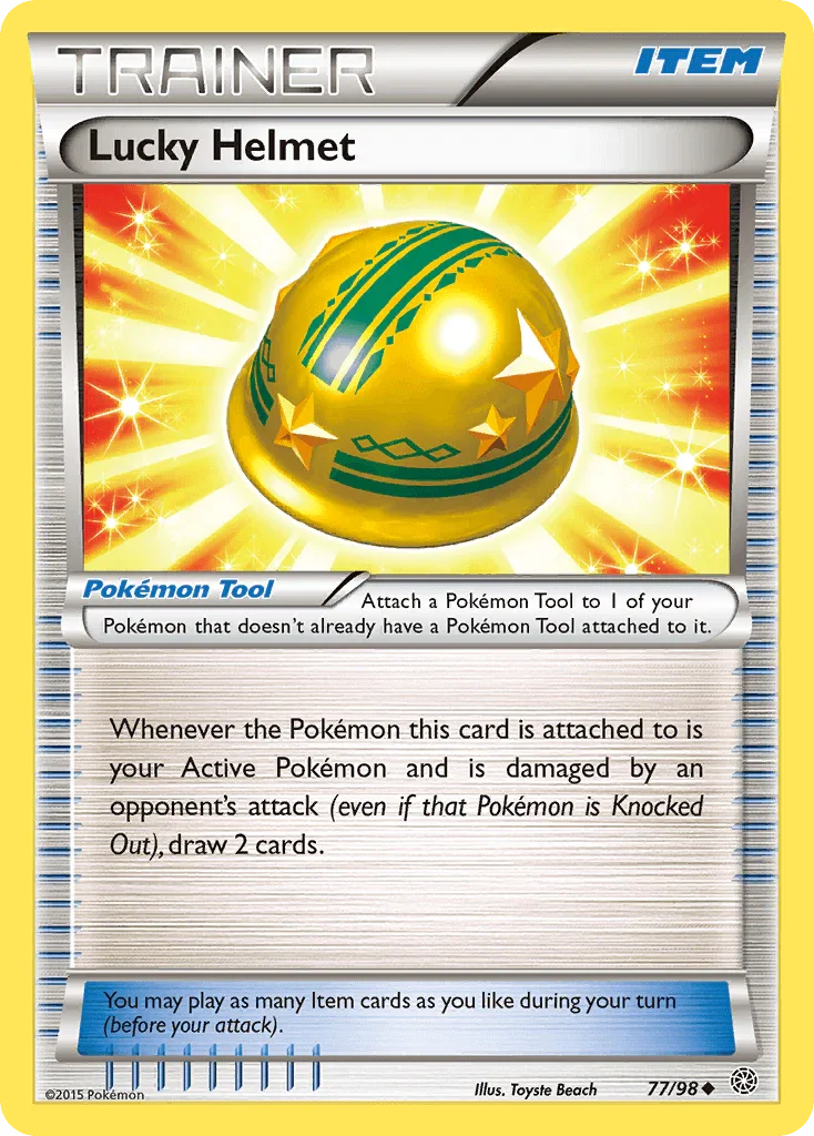 77, Item, Normal, Reverse Holofoil, Uncommon, XY: Ancient Origins Lucky Helmet (77/98) [XY: Ancient Origins] - Trading Card World