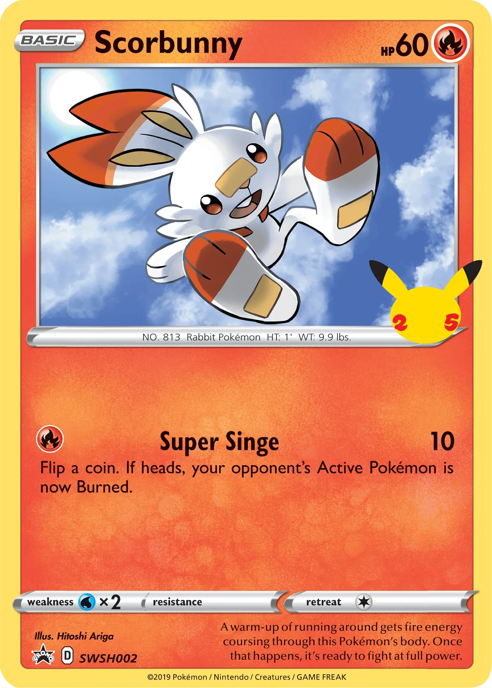 Fire, First Partner Pack, Normal, Promo, SWSH002, Water [x2] Scorbunny (SWSH002) [First Partner Pack] - Trading Card World