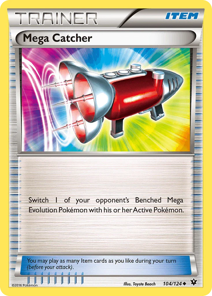 Item, Normal, Reverse Holofoil, Uncommon, XY: Fates Collide Mega Catcher (104/124) [XY: Fates Collide] - Trading Card World