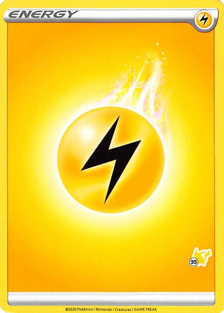 Battle Academy 2022, Common, Lightning, Normal Lightning Energy (Pikachu Stamp #35) [Battle Academy 2022] - Trading Card World