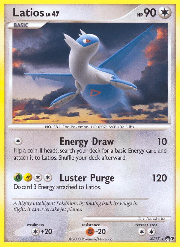 Colorless, Colorless[+20], Fighting[-20], Holofoil, Normal, POP Series 7, Rare Latios (4/17) [POP Series 7] - Trading Card World