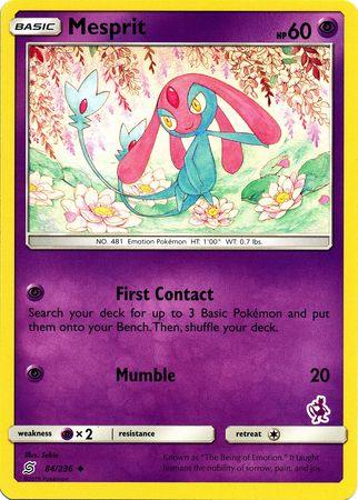 84, Battle Academy 2020, Normal, Promo, Psychic, Psychic[×2] Mesprit (84/236) (Mewtwo Deck) [Battle Academy 2020] - Trading Card World